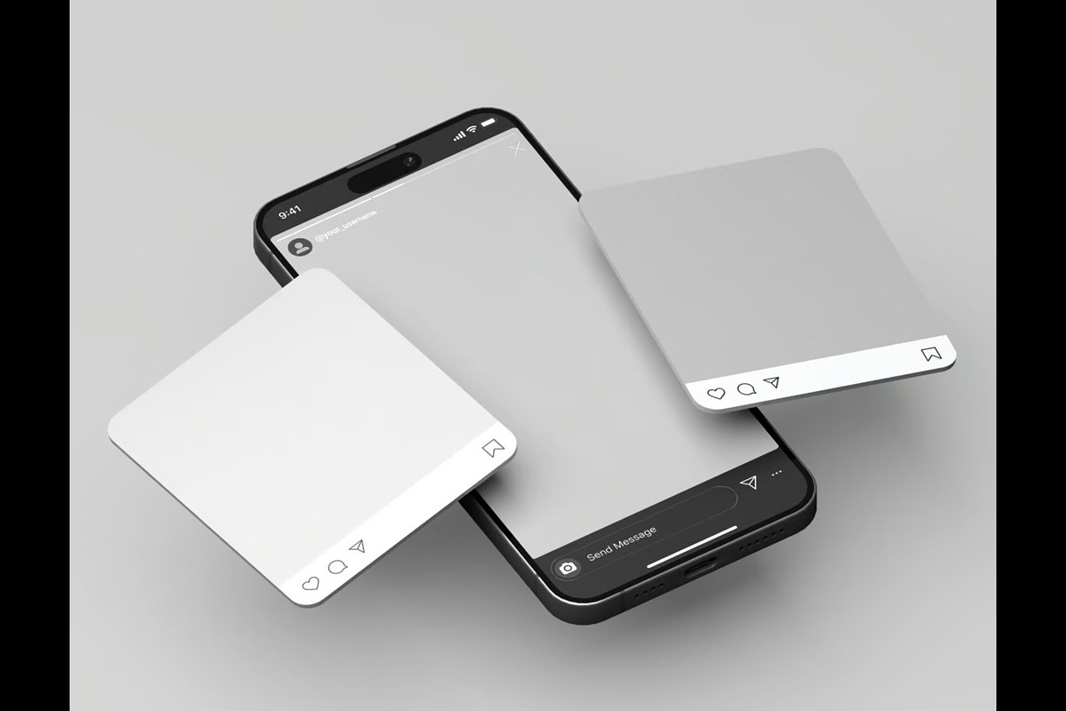 Instagram Mockup, an Advertising Mockup by Se٧enStudio (Photo 3 of 5)