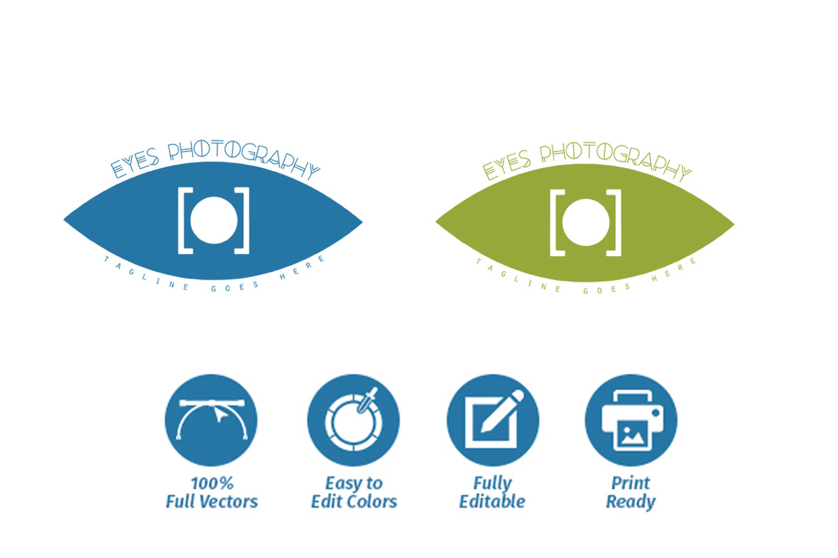 Eyes Photography Logo, a Branding & Logo Template by Magoo Studio (Photo 2 of 3)