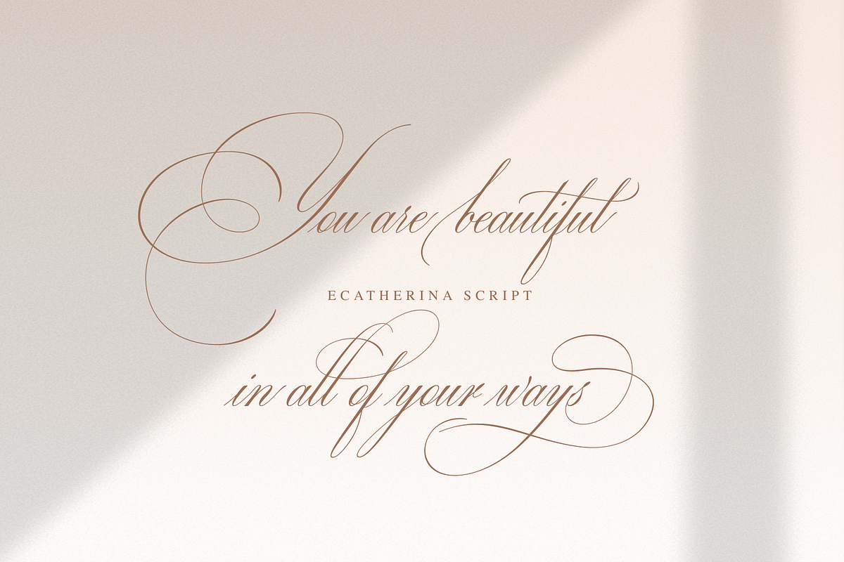 Ecatherina - legendary script, a Script Font by Blessed Print (Photo 16 of 42)