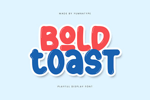 Bold Toast, a Symbol Font by yumnatype