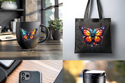 Butterfly illustrations with splash, an Animal Illustration by yod67 (Thumbnail 10 of 10)