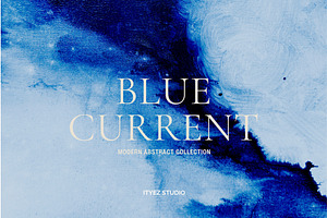 Blue Abstract Modern Artwork, a Texture Illustration by Ityez Studio