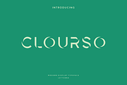 Clourso - Modern Futuristic Typeface, a Sans Serif Font by Letterna (Thumbnail 1 of 4)