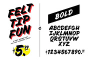 Felt Tip Fun, a Font by IanWing (Thumbnail 3 of 5)