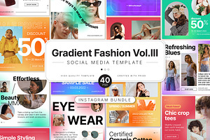 Gradient Fashion Social Media Vol 3