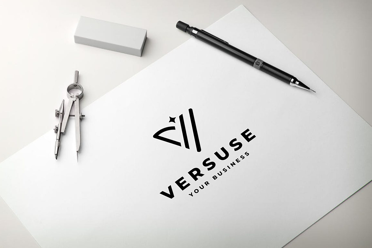 Versuse Abstract V Sparkle Logo, a Branding & Logo Template by Design_Planet (Photo 2 of 3)