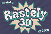 Rastely 3D, a Handwritten Font by Craft Supply Co. (Thumbnail 1 of 8)