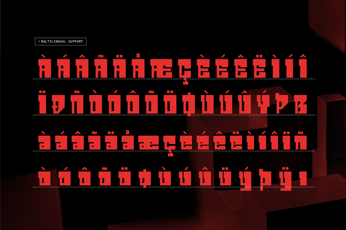 Zero Bots | Techno Retro Display, a Font by gracetype_studio (Photo 12 of 12)