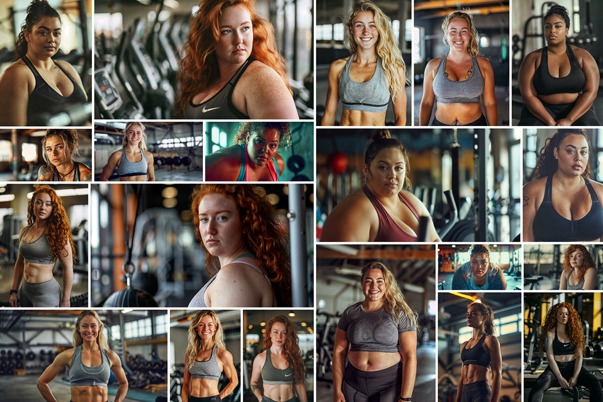 91 Fitness women, a Sports & Recreation Photo by Handmadefont (Photo 4 of 17)