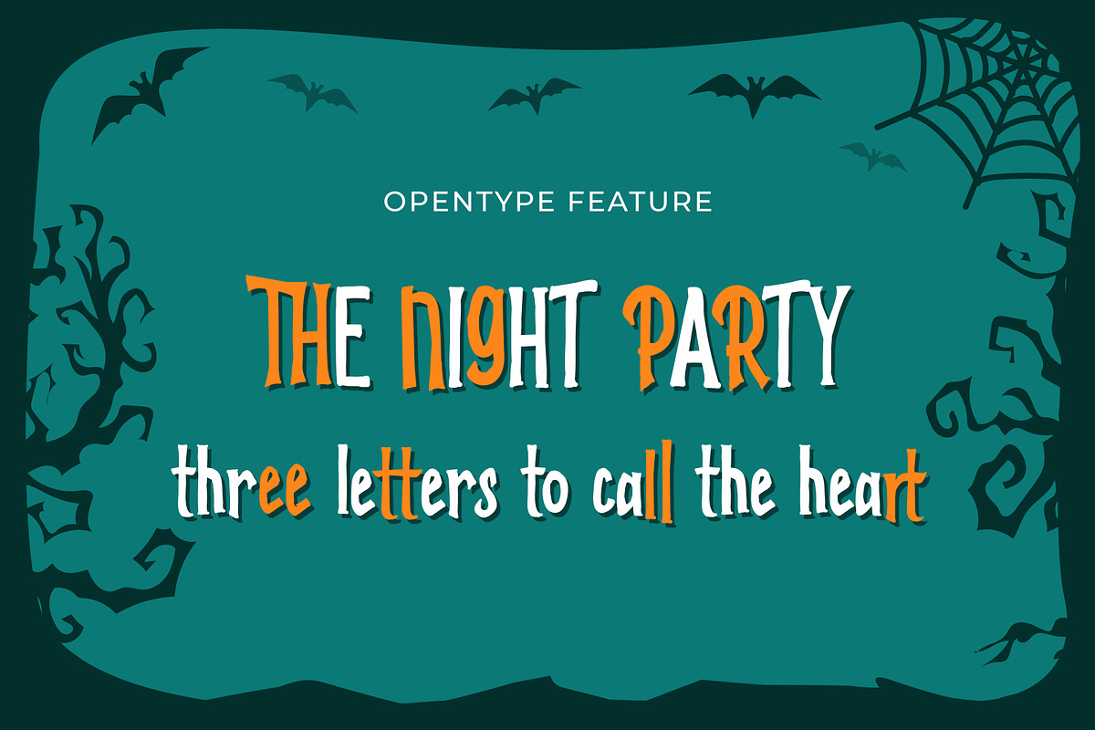 Hayowen Spooky Typeface + Extras, a Serif Font by Fikry Alfatih (Photo 2 of 7)
