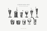 Vintage Cocktails, a Food Illustration by Retro Machine (Thumbnail 6 of 7)