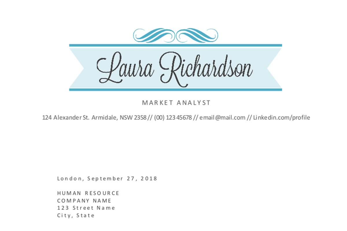 2 in 1 stylish banner Word resume, a Resume Template by Inkpower (Photo 2 of 4)
