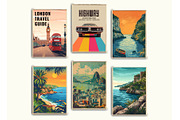 Travel Prints Bundle 600+ Vintage, a Wallpaper Photo by Chipshpow Graphics (Thumbnail 2 of 13)