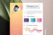 Modern Resume Cv Template, a Resume Template by Tbunny (Thumbnail 6 of 6)