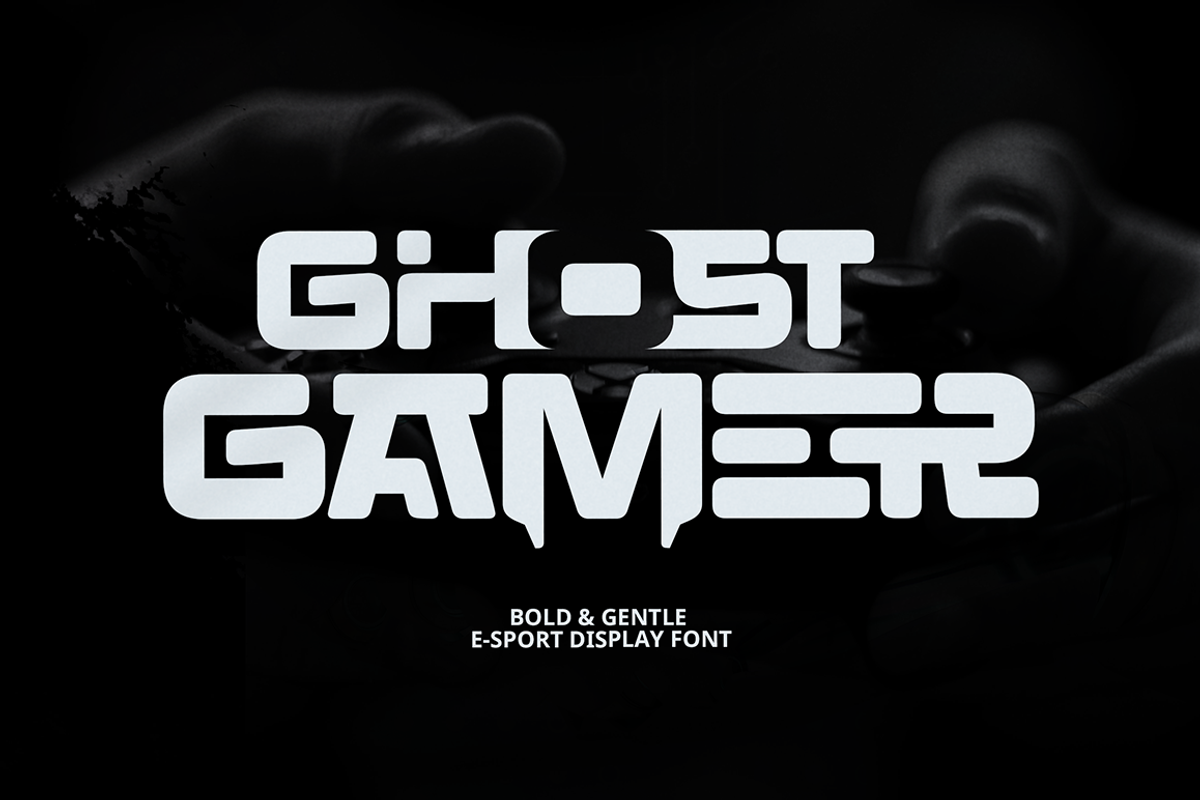 Ghost Gamer - Gentle Display Font, a Sans Serif Font by Grontype (Photo 1 of 10)