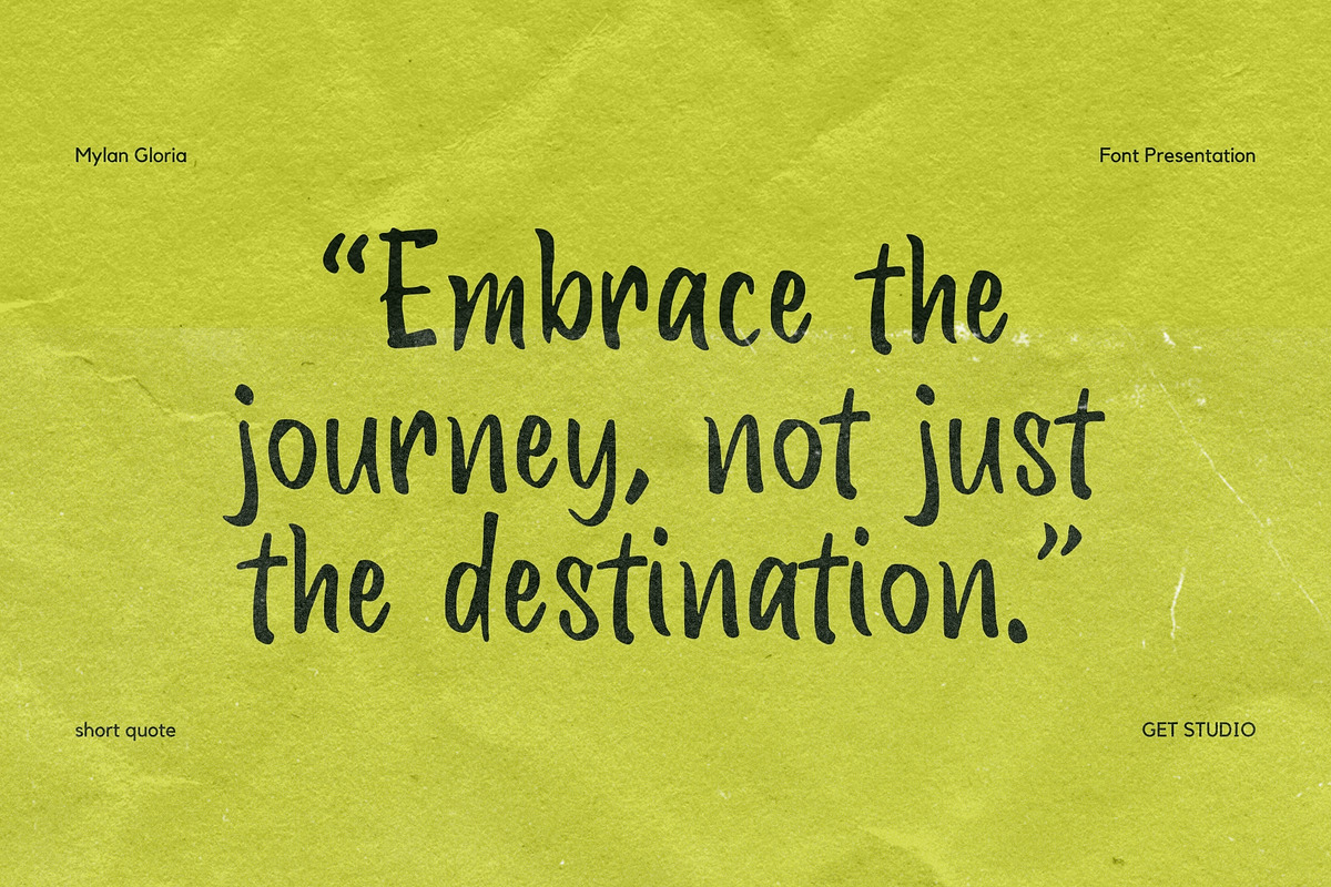 Mylan Gloria, a Handwritten Font by Get Studio (Photo 6 of 10)