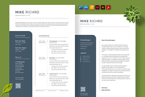 PROFESSIONAL RESUME, a Resume Template by Nur Designer