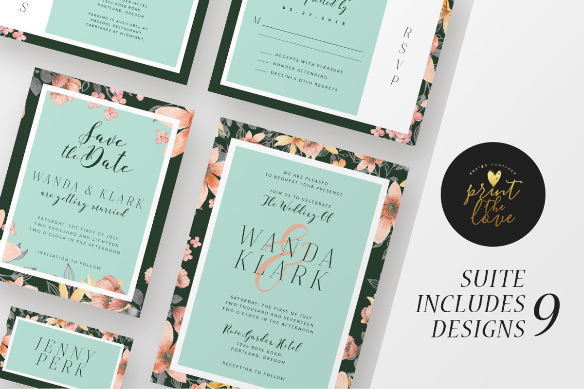 Wedding Invitation Suite - Wanda, an Invitation Template by Print The Love Boutique (Photo 4 of 10)