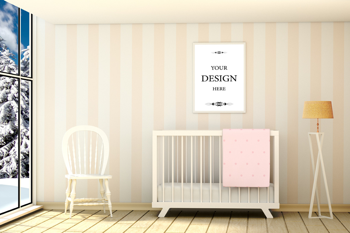 Abstract cozy children's room, a Print Template by Larser (Photo 1 of 2)