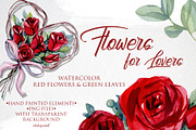 Watercolor Valentine Day Collection, a Food Illustration by S_ARTLOVE (Thumbnail 7 of 10)