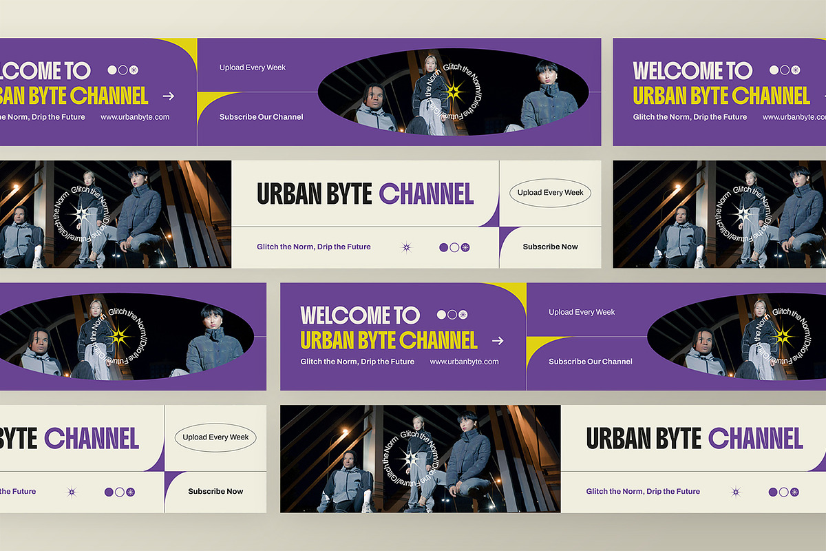 Urban Byte - Youtube Banner, a Social Media Template by StreaksideStd (Photo 3 of 3)