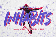 INHABITS - Handwritten Brush Font, a Font by Gassstype (Thumbnail 1 of 8)