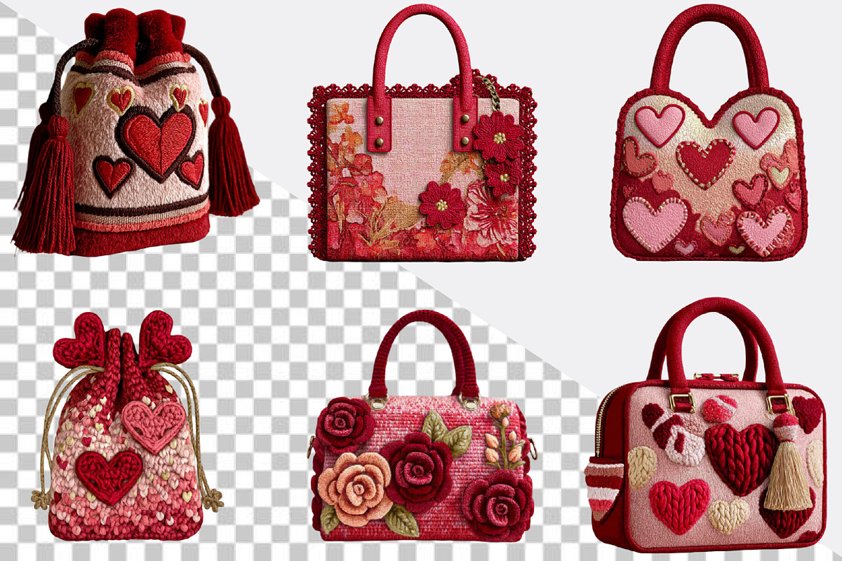 Faux Crochet Valentine Png Clipart, an Illustration by SVGArt (Photo 4 of 8)