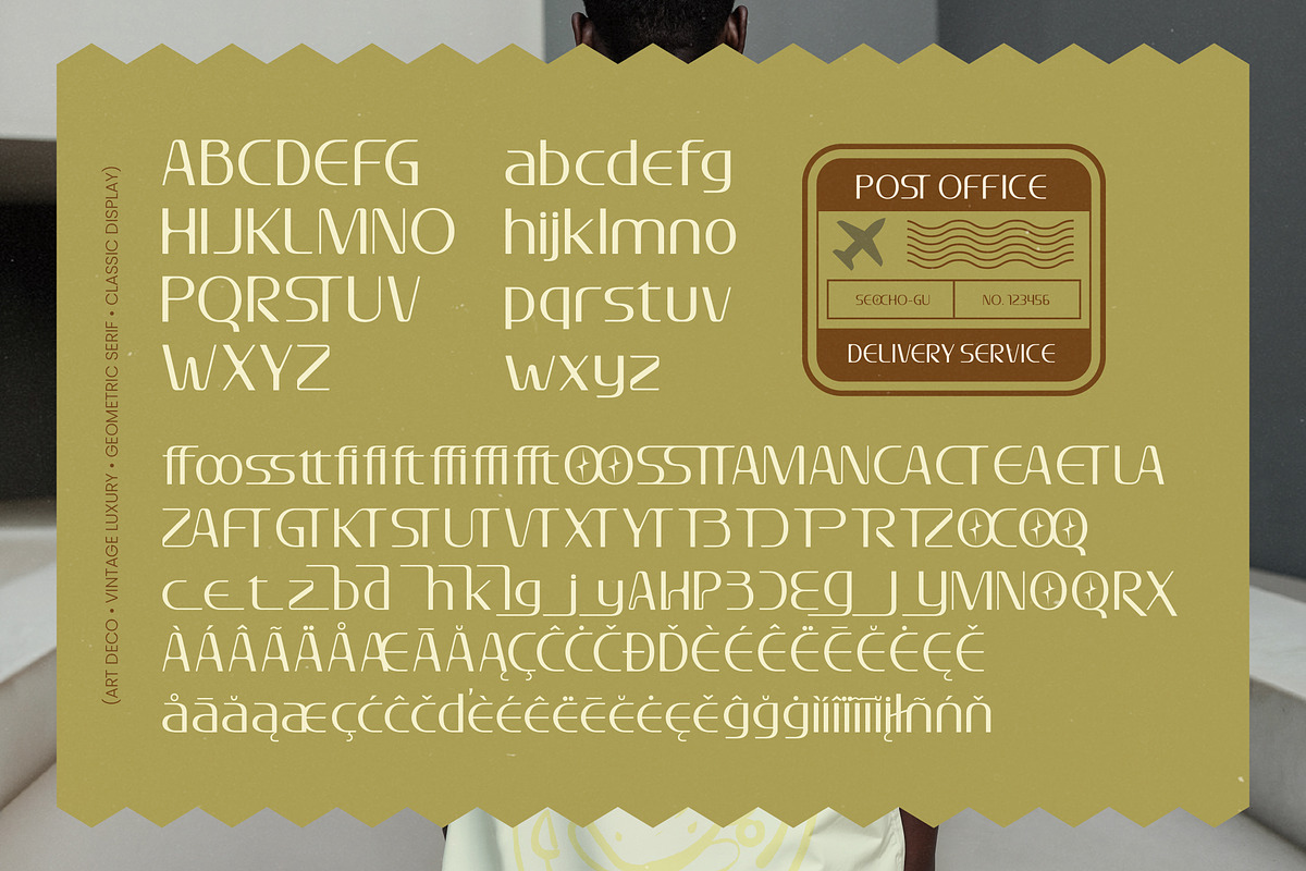 Prestafory Elegant Art Deco Font, a Sans Serif Font by timelesstype.co (Photo 19 of 20)