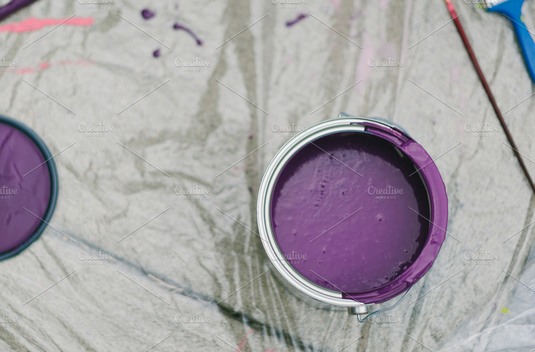 Purple Paint bucket, an Arts & Entertainment Photo by JD Creative
