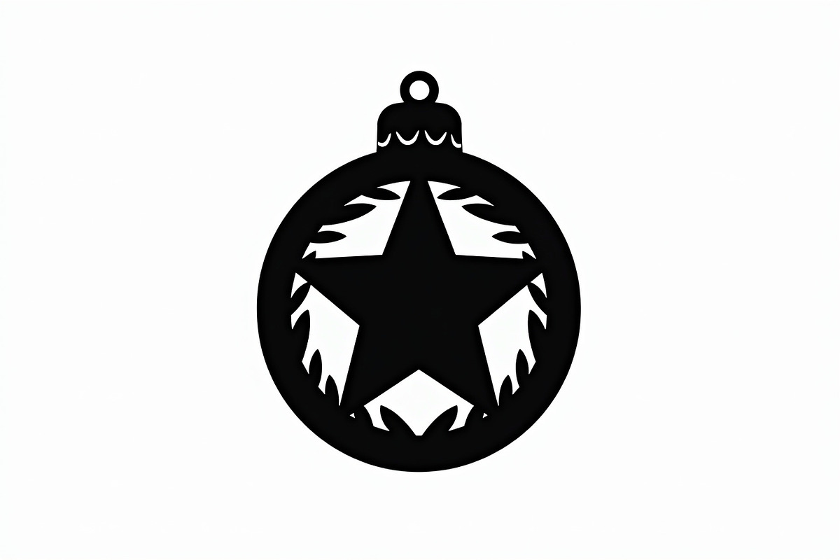 Christmas Laser Cut Ornament Bundle, a Graphic by musafir_fashion (Photo 7 of 14)