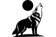 Wolf Silhouette Vector Bundle, an Animal Illustration by Designer_Momina (Thumbnail 14 of 21)