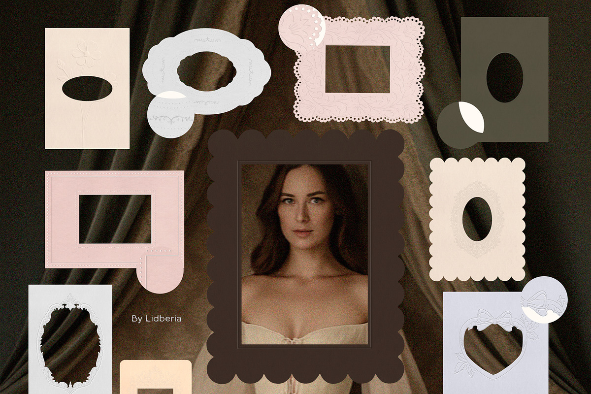 Old World Paper & Frames, a Texture Graphic by Lidberia (Photo 5 of 8)