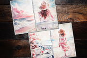Dreamy Fiminine Travel Junk Journal, a Decorative Illustration by V Design Creator (Thumbnail 6 of 12)