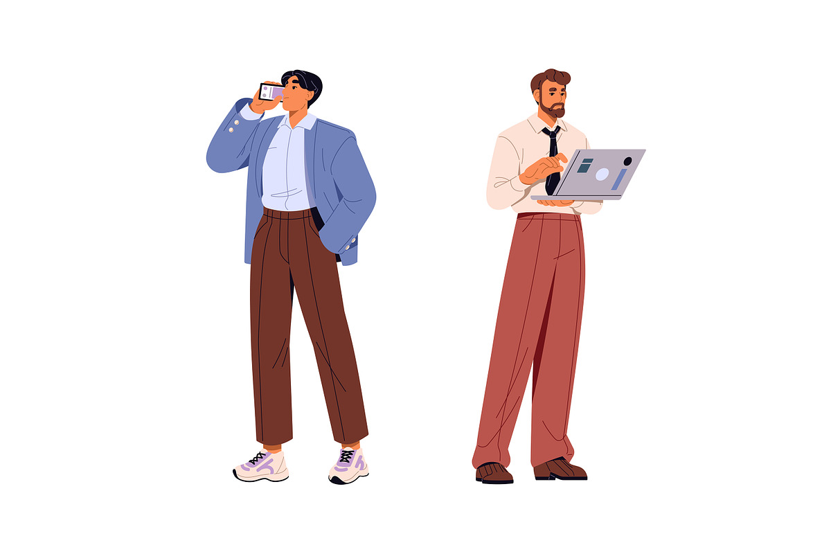 Modern diverse business people set, a Person Illustration by PaperTrident (Photo 5 of 11)