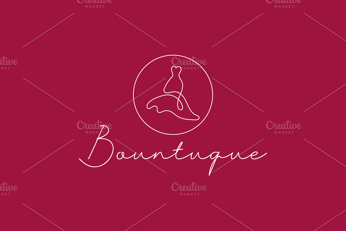Boutique logo illustration, a Branding & Logo Template by Dyn Studio