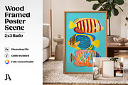 Wood Framed Poster 2x3 PSD Mockup, a Household Mockup by Julian Adams (Thumbnail 1 of 3)