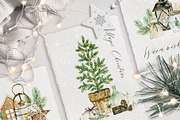 Winter celebration - watercolor set, an Animal Illustration by long summer (Thumbnail 2 of 19)