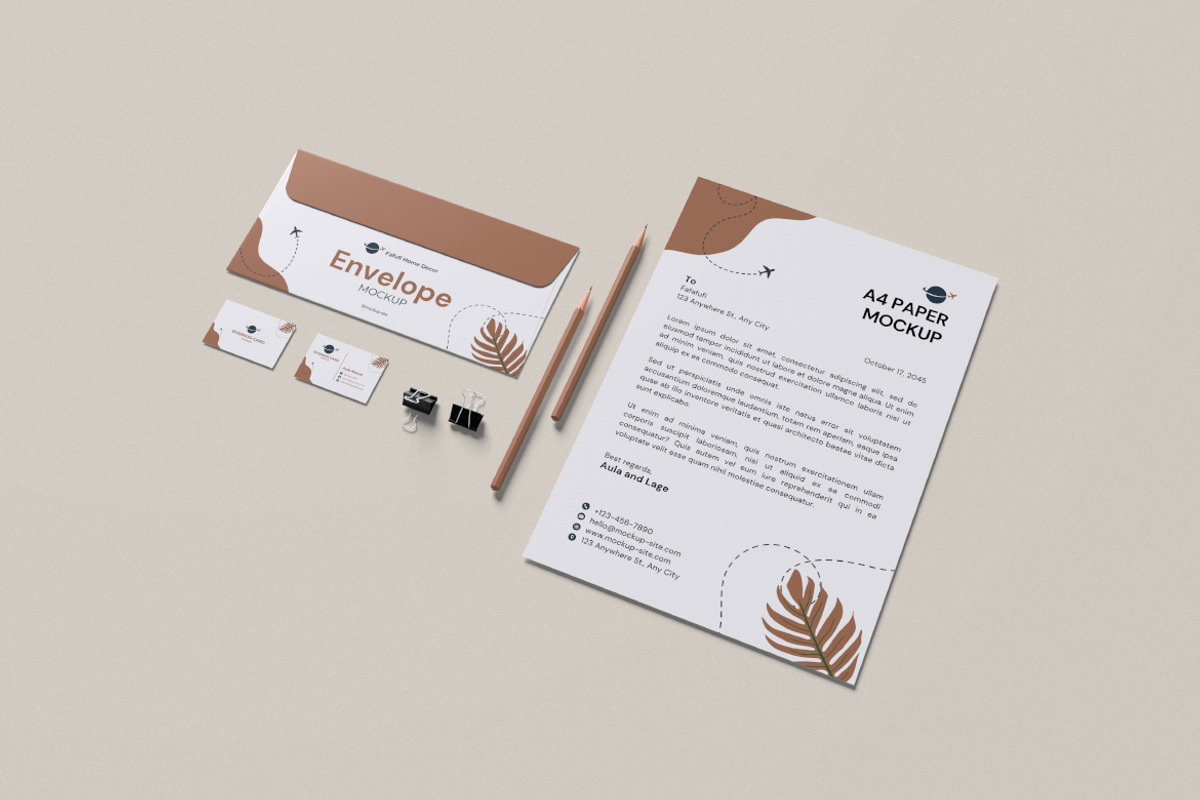 Stationery Mockup, an Advertising Mockup by Twins_studio926 (Photo 4 of 5)