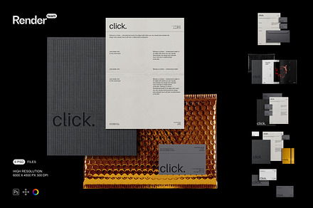 Brand Identity Mockup Set, a Product Mockup by Renderteam