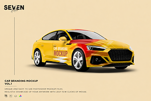 Audi RS5 Sportcar Mockup, an Advertising Mockup by Se٧enStudio