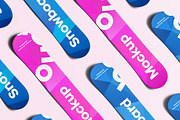Snowboard Mock-up, a Product Mockup by zippypixelstudio (Thumbnail 4 of 8)