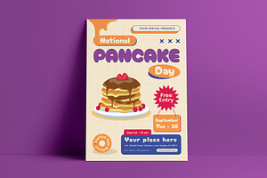 Pancake Day Flyer Template