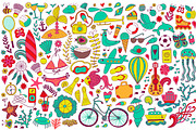 Summer elements design, a Pattern Graphic by Markovka (Thumbnail 2 of 4)
