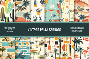 Vintage Palm Springs Seamless