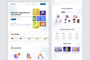 Responsive NFT Marketplace Website, a Landing Page Template by Design Lab (Thumbnail 2 of 3)