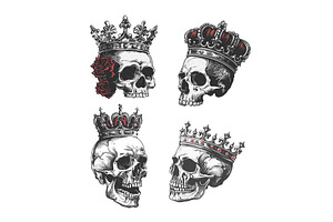 Skulls Royal Crown Or Monarch Cap