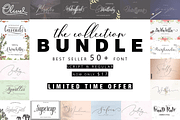 THE COLLECTION BUNDLE, a Script Font by danti (Thumbnail 1 of 31)