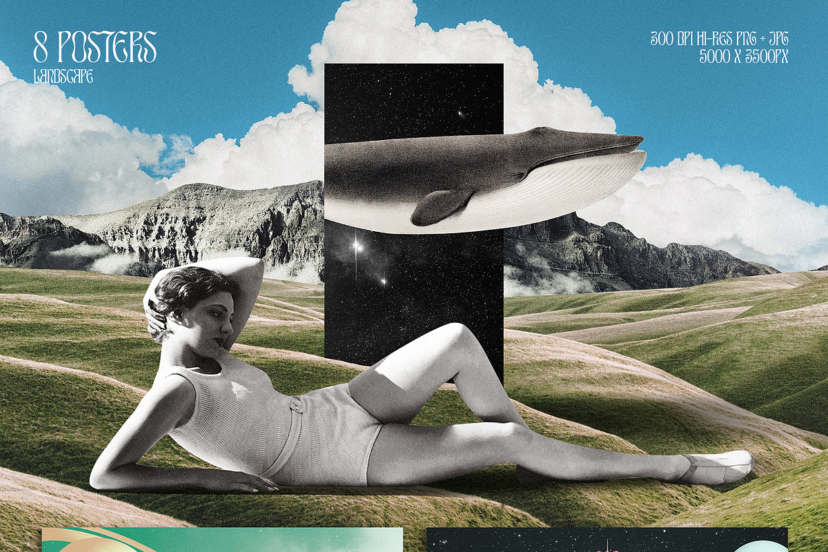 SALE! Collage Creator + Posters, an Object Graphic by CarmineType (Photo 5 of 20)