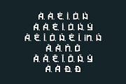Trabes - Techno Font, a Sans Serif Font by QR Design Studio (Thumbnail 7 of 9)
