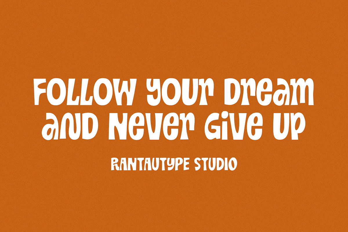 Andelo Funky Display Font, a Handwritten Font by RantautypeStudio (Photo 3 of 15)